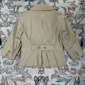 Mac & Jac 3/4 Sleeve Striped Blazer